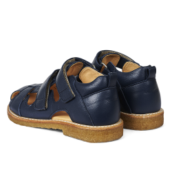 Angulus Sandal Med Velcrolukning Navy