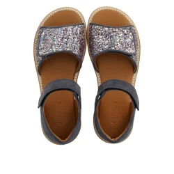 Angulus Sandal med funklende glitter Indigo