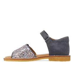 Angulus Sandal med funklende glitter Indigo