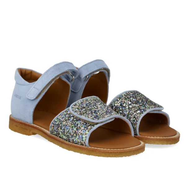 Angulus Sandal med funklende glitter Spring Multi Glitter