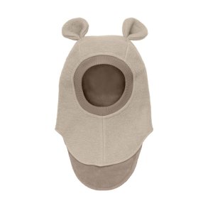 HUTTEliHUT Elefanthue Uld 2-lags Balaclava Ears Sand Melange