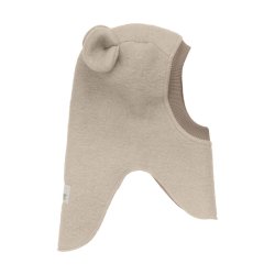 HUTTEliHUT Elefanthue Uld 2-lags Balaclava Ears Sand Melange