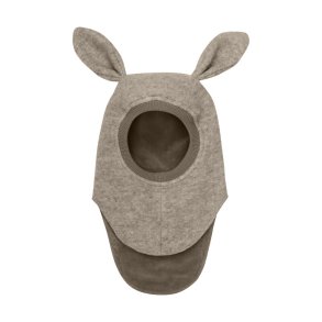 HUTTEliHUT Elefanthue Uld 2-lags Balaclava Ears Camel Melange