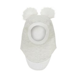 HUTTEliHUT Elefanthue Uld 2-lags Balaclava Alpaca Pompoms Snow White