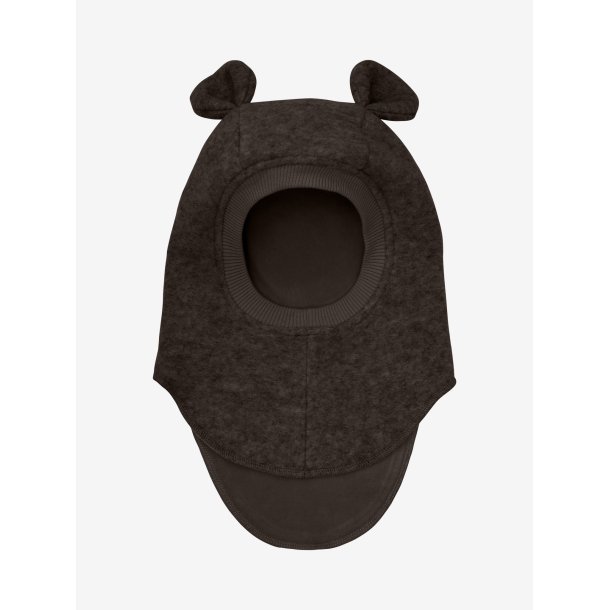 HUTTEliHUT Elefanthue Uld Balaclava Ears Dark Brown Melange