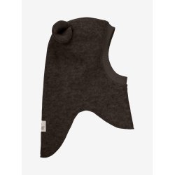 HUTTEliHUT Elefanthue Uld Balaclava Ears Dark Brown Melange