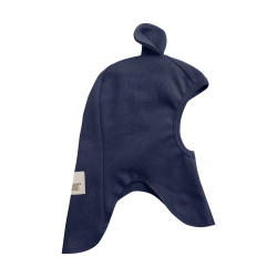 HUTTEliHUT Elefanthue Balaclava Cotton Rib Ears Navy Blazer