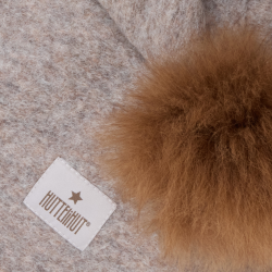 HUTTEliHUT Elefanthue Uld Fleece Balaclava Camel Melange