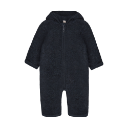 HUTTEliHUT k�redragt Uld Pram Suit Ears Fleece Navy Melange
