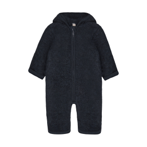 HUTTEliHUT k�redragt Uld Pram Suit Ears Fleece Navy Melange
