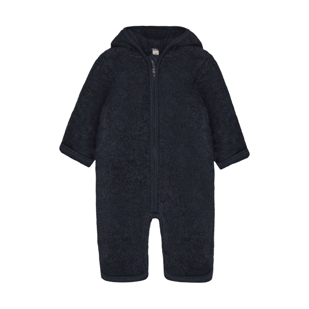 HUTTEliHUT k�redragt Uld Pram Suit Ears Fleece Navy Melange