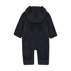 HUTTEliHUT k�redragt Uld Pram Suit Ears Fleece Navy Melange