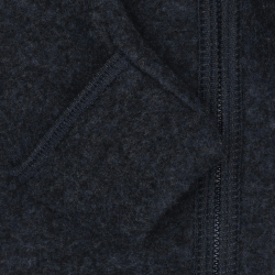 HUTTEliHUT k�redragt Uld Pram Suit Ears Fleece Navy Melange