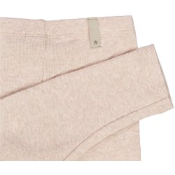 Wheat Leggins Baby Rib Rose Melange