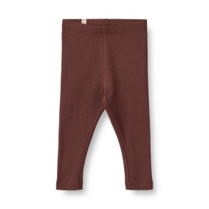 Wheat Leggins Baby Rib Maddy Aubergine