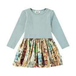 Molo Kjole LS Carel Teddy Friends