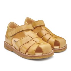 Angulus Sandal Med Velcrolukning Camel