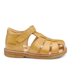 Angulus Sandal Med Velcrolukning Camel
