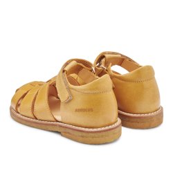 Angulus Sandal Med Velcrolukning Camel