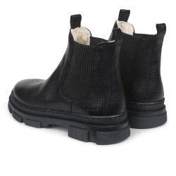 Angulus Chelsea St�vle med Elastik og Uldfoer Black