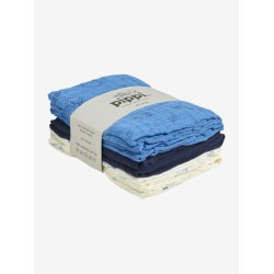Pippi Stofbleer 6-pak Organic Muslin Dark Navy