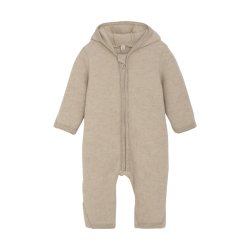 HUTTEliHUT kredragt Uld Pram Suit Ears Fleece Camel Melange