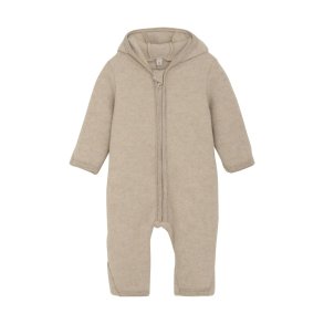 HUTTEliHUT kredragt Uld Pram Suit Ears Fleece Camel Melange