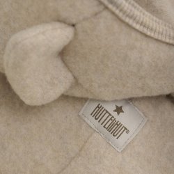 HUTTEliHUT kredragt Uld Pram Suit Ears Fleece Camel Melange
