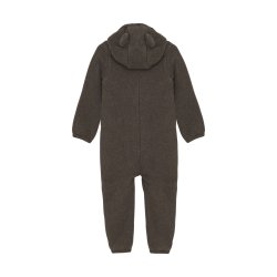 HUTTEliHUT kredragt Uld Pram Suit Ears Fleece Brown Melange