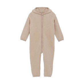 HUTTEliHUT kredragt Uld Pram Suit Ears Fleece Mahogany Melange