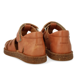 Angulus Sandal med Glitterhjerte Tan