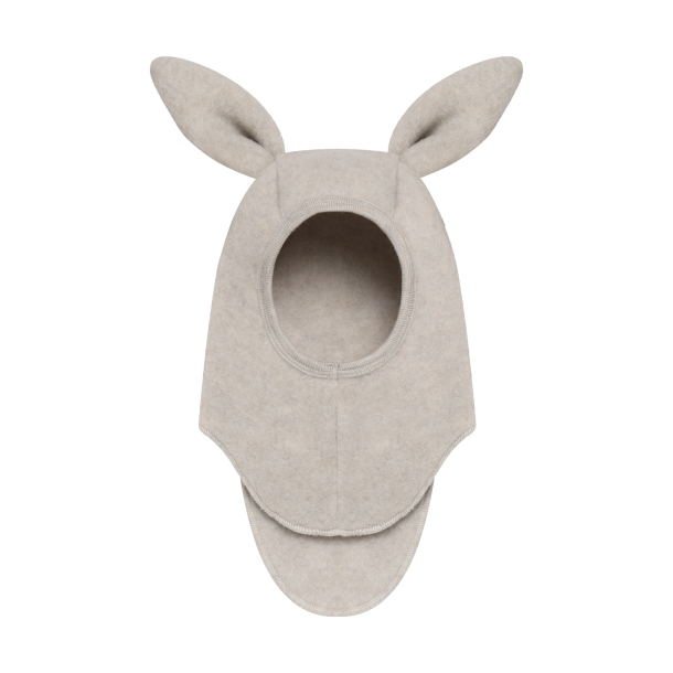 HUTTEliHUT Elefanthue Uld Fleece Balaclava Ears Camel Melange