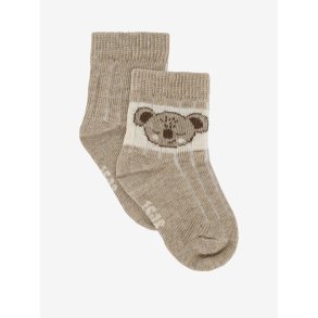 Minymo Sokker Baby 2-pak Silver Mink