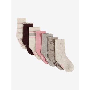 Minymo Sokker 7-pak med mnstre Wild Rose
