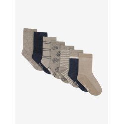 Minymo Sokker 7-pak med mnstre Blue Nights