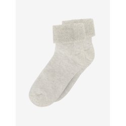 Minymo Sokker 2-pak Cozy Velour Silver Birch Melange