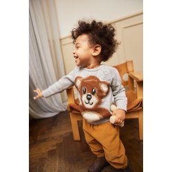 Molo Sweatshirt LS Strik Bless Teddy Bear knit