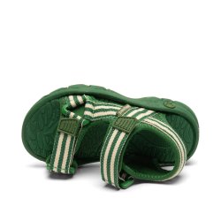 Bisgaard Sandal Trine Kjr X Addie Emerald Green Stripes