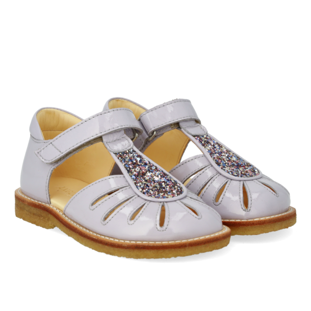 Angulus Sandal med Drbedetalje med Glitter Lilac