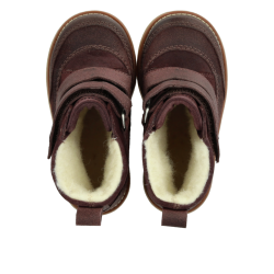 Angulus Vinterstvle TEX med Uldfoer Aubergine