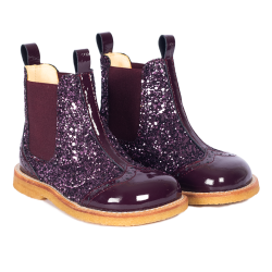 Angulus Chelsea Stvle Glitter Aubergine