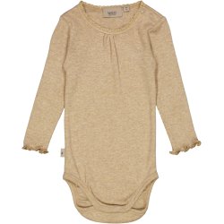 Wheat Body Rib Lace Dark Oat Melange