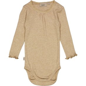 Wheat Body Rib Lace Dark Oat Melange