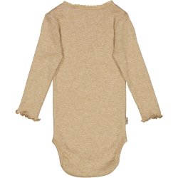 Wheat Body Rib Lace Dark Oat Melange