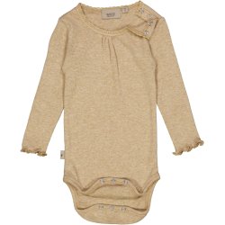 Wheat Body Rib Lace Dark Oat Melange