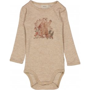 Wheat Body Uld Bear Watercolor khaki Melange