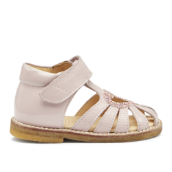 Angulus Sandal Begynder Hjertesandal Glitter Pale Rose