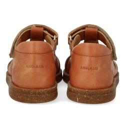 Angulus Sandal med Glitterhjerte Tan