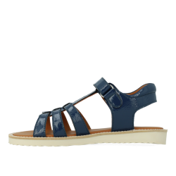 Angulus Sandal med T-rem og velcro Indigo