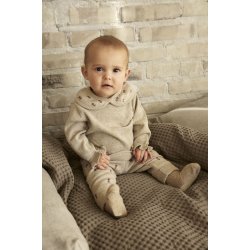 Minymo Strik Bukser Brown Melange